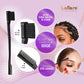 Laflare Braiding Rack for Hair with Comb set & Braid Gel Wristband & Hair clip, Hair Rack (Hair Extension Holder with 60 Pegs,) with Hair Braiding Accessories (PPCOM3)