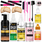 Lace Tint Mousse Wig Milk Spray for Synthetic Hair, Leave-in Conditioner Spray Conditioner ＆ Detangler Moisturizer, Wig Glue for Lace Front Wigs Strong Hold Hair Adhesive Wigs Accessory Essentials Kit
