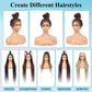 Olymei 360° Hd Full Lace Large Square Knotless Braided Wigs for Women Box Braid Wig with Baby Hair Long Brown Premium Synthetic Braided Lace Front Wigs 36"