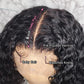 360 Lace Frontal Wig 180% Density Pre-Plucked Hairline 360 Lace Front Brazilian Remy Human Hair Wig Curly Hair Wig for Black Women (16inch with 180% density)