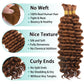 Human Braiding Hair for Boho Braids Human Hair 110g 24 Inch Curly Boho Hair for Braiding Knotless 12A Deep Wave Bohemian 3 Bundles/Pack Auburn Ginger