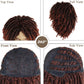 GNIMEGIL Short Fake Dreads Wigs for Men Dreadlock Wig Ombre Auburn Crochet Twist Lco Braided Wig 14 Inches African American Wigs Afro Style Synthetic Hair Rocker Costume Rasta Cosplay T1B/350 Color
