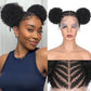 Lady Miranda Full Lace Braided Wig with Afro Puff Wigs for Black Women Short Braid Wig with Baby Hair Cornrow Box Braid Wigs for Black Women Short Lace Front Synthetic Fully Handmade Hair