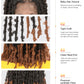 BEART Butterfly Locs Wig Braided Wigs for Black Women, 14 inch Full Lace Butterfly Locs Crochet Hair Short Braided Lace Front Wig with Baby Hair, Synthetic Box Braid Wig Faux Locs Wigs Dreadlock Wig