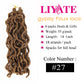 14 Inch Wavy Gypsy Locs Crochet Hair 6 Packs Blonde Goddess Faux Locs Crochet hair African Roots Synthetic Braiding Hair Extensions for Black Women, 27#