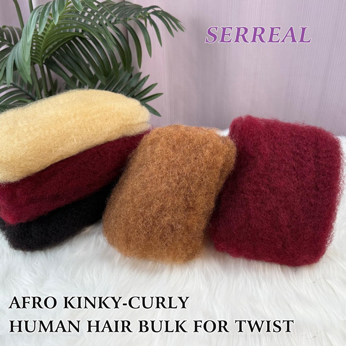 Afro Kinkys Bulk Human Hair, 20 Inch 50g 4C Afro Kinky-Curly Human Hair Bulk for Mini Twist Dreadlocks Extensions Repair Locs Natural Black Quality Cuban Kinky Braiding Hair Extension