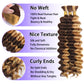 Human Braiding Hair for Boho Braids Human Hair 3 Bundles/Pack 110g 24 Inch Deep Wave Bulk Human Hair for Braiding Curly Knotless 12A Brazilian Virgin Ombre Balayage