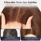 starluck Human Hair Wig Lace Front Wigs Real Human Hair Wigs For Women Wig Side Part 6"*5"*2" HD Lace Dark Brown 12 Inch Realistic and Natural for Daily Party Use