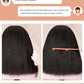 WIGNEE Kinky Straight Headband Wig Kinky Wig with Ribbon Glueless Headband Wigs for Black Women Natural Synthetic Afro Wigs for Black Women Natural Black 14 Inch