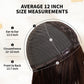 KKU 12 Inch Ombre Brown Wigs Human Hair for Women, Remy Human Hair Wigs, Human Hair Wigs with Bangs
