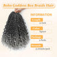 Yewell 9 Packs Goddess Box Braids Crochet Hair Boho Crochet Box-Braids With Curly Ends Crochet-Hair For Black Women, 12 Inch Pre Looped Bohemian Crochet Box Braiding Hair (12Inch 9 Packs,TGrey)