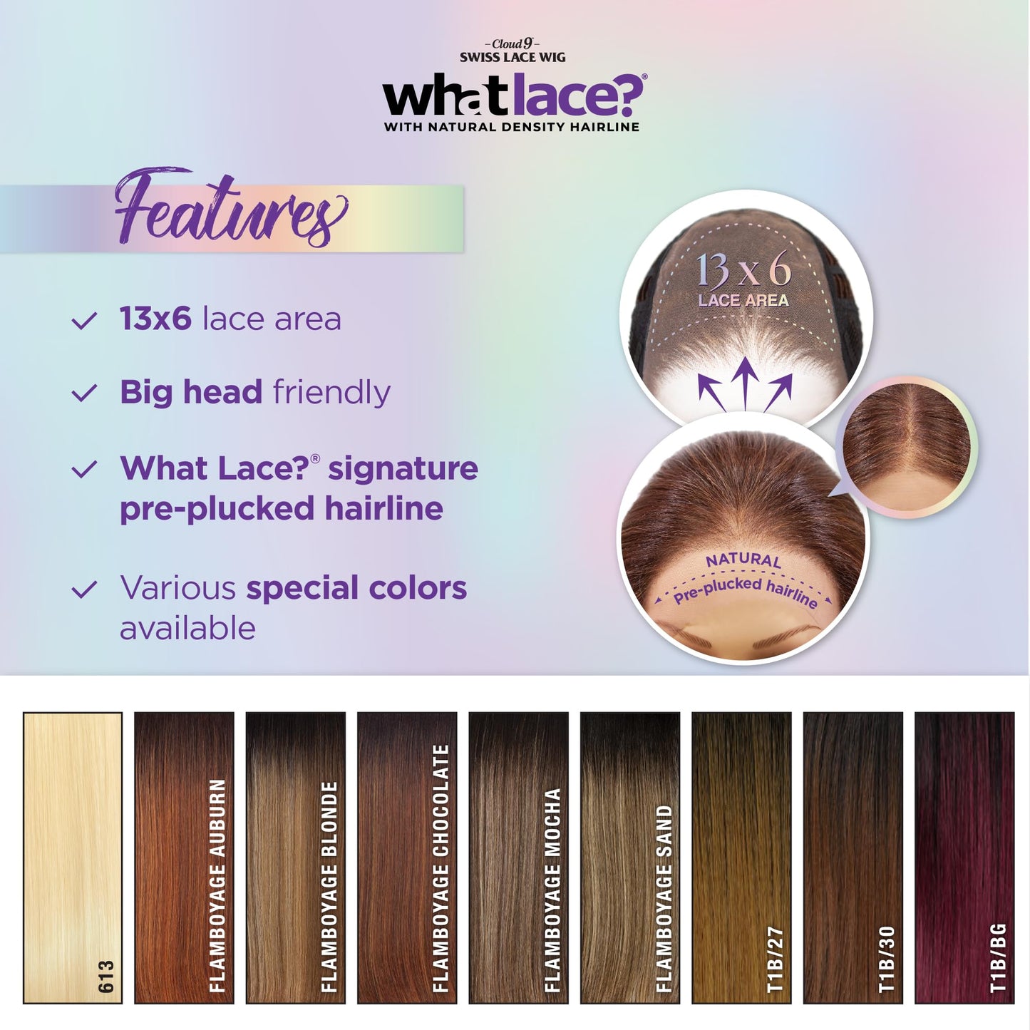Sensationnel What lace 13x6 wigs - latisha synthetic wig cloud 9 with preplucked hairline hd lace - Whatlace Latisha (1B OFFBLACK)