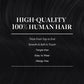 GOO GOO Clip in Hair Extensions Real Human Hair, Remy Human Hair Extensions Clip ins for Women, Natural Human Hair, 14inch 120g 7Pcs, 1 Jet black