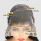 ALYOGA 13x6 Water Wave Lace Front Wigs Human Hair 200 Density Pre Plucked with Baby Hair Water Wave Wigs for Women Glueless Natural Color 22 inch