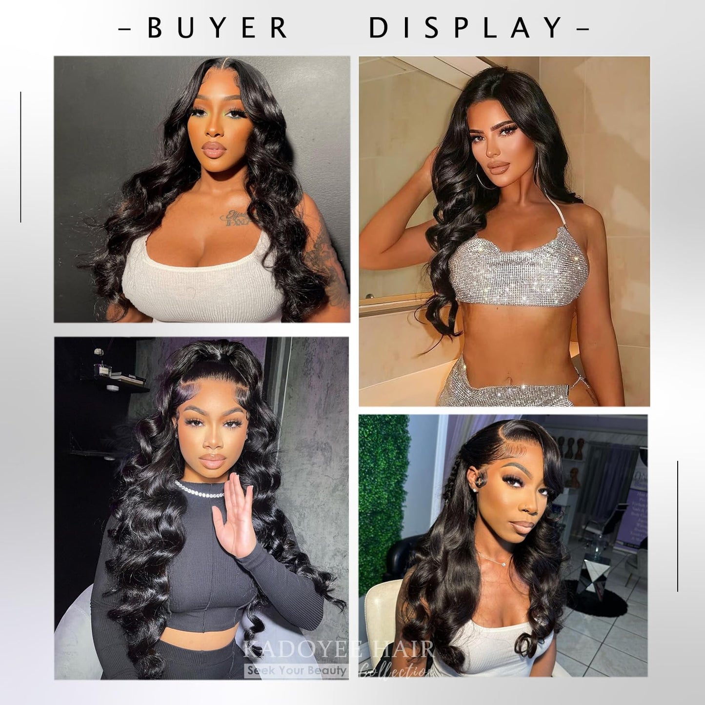 KADOYEE Body Wave Lace Front Wigs Human Hair 180 Density 13x4 HD Lace Front Wigs Human Hair Pre Plucked Glueless Wigs Human Hair Frontal Wigs with Baby Hair for Black Women 28 Inch