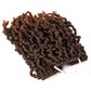 3 Packs 10 inch Ombre Synthetic Crochet Braids - Pre-twisted Fluffy Curly Hair Extensions 15 strands/pack (T1B/30#)