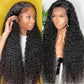 YruYptpaln Water Wave Lace Front Wigs Unice Hair Glueless Wigs Wet and Wavy Lace Front Wigs U Part Wigs for Graduation Ceremony(1A, 27.5 Inch)