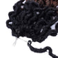 14 Inch Goddess Faux locs Crochet Hair 6 Packs/Lot Soft Gypsy Locs Wavy Crochet Braids Dreadlocks 3 Tone Curly Wavy Twist Braiding Hair Extensions African Roots Braid（#1B/30/27)