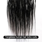 JALIZA 36" Boho Knotless Box Braided Wigs for Black Women Girls,Box Braided Wigs Full Lace Handmade with Human Hair Baby Hair,Black