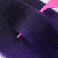 Pre Stretched Braiding Hair, 20 inch Braiding Hair, 8 Packs Soft Yaki Texture,No Itch, Hot Water Setting Synthetic Hair Extensions for Braids (20in,1B/Purple)