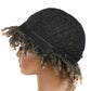 hairyhme Ombre Blonde Short Dreadlock Wigs, Short Afro Braided Wigs for Black Women, Twist Braided Wig Faux Locs Braid Glueless Wigs for Women