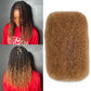 20 Inch Spring Twist Afro Kinky-curly Human Hair Bulk for Twist Afro Kinkys Bulk Human Hair for Braiding 30# Brown Soft Kinkycurly Bundles for Mini Twists Braids or Micro Locs Extensions