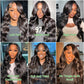 Niojoo 28 Inch Body Wave Lace Front Wigs Human Hair Pre Plucked 180% Density 13x4 HD Transparent Lace Frontal Glueless Wigs Human Hair Wigs for Women Natural Hairline With Baby Hair