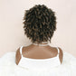 hairyhme Ombre Blonde Short Dreadlock Wigs, Short Afro Braided Wigs for Black Women, Twist Braided Wig Faux Locs Braid Glueless Wigs for Women