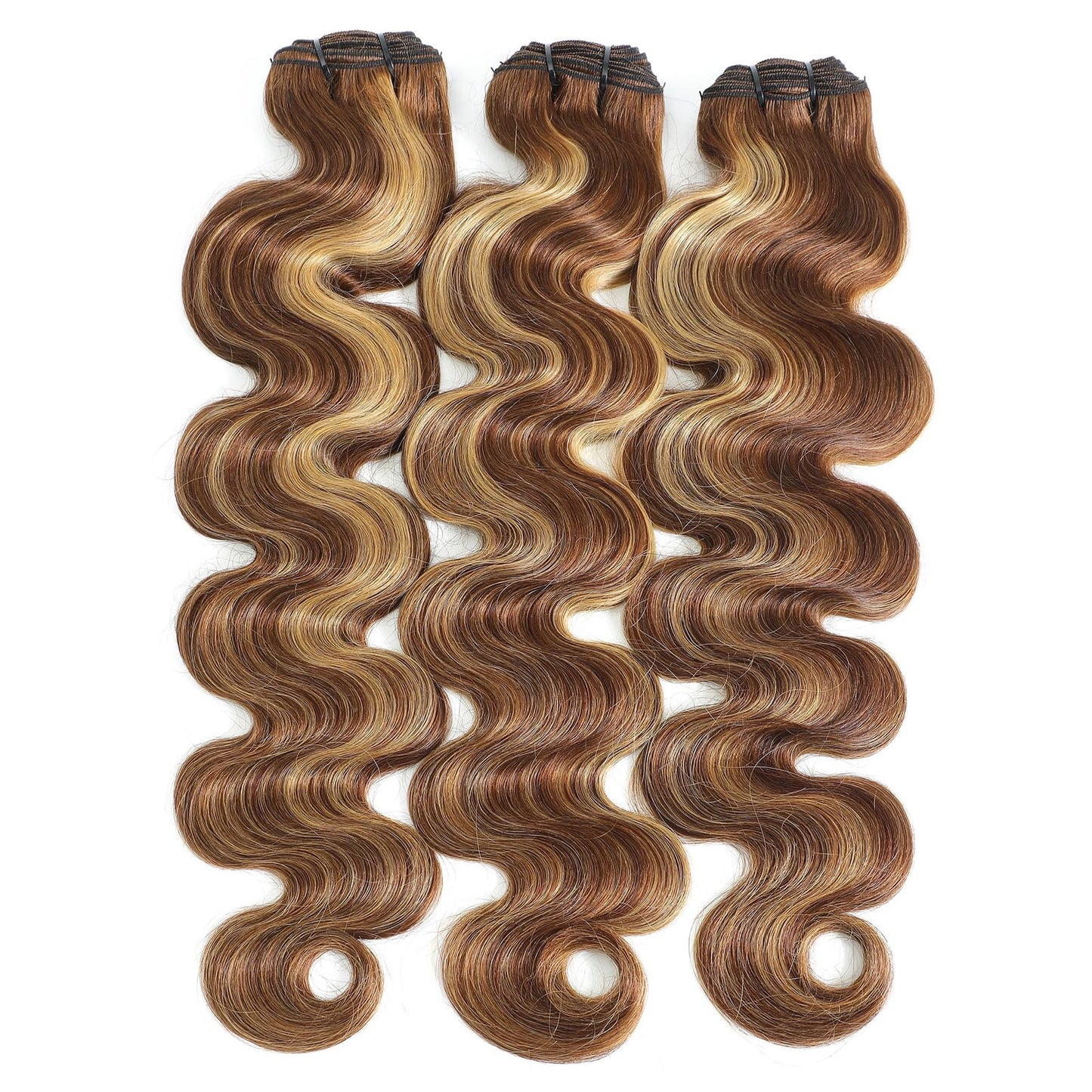 Ciracevi P4/27 Human Hair Bundles Highlight Body Wave Bundles Human Hair 15a Raw Indian Hair Body Wave Blonde 100% Bundles Hair Extensions(3 bundles 20 22 24)