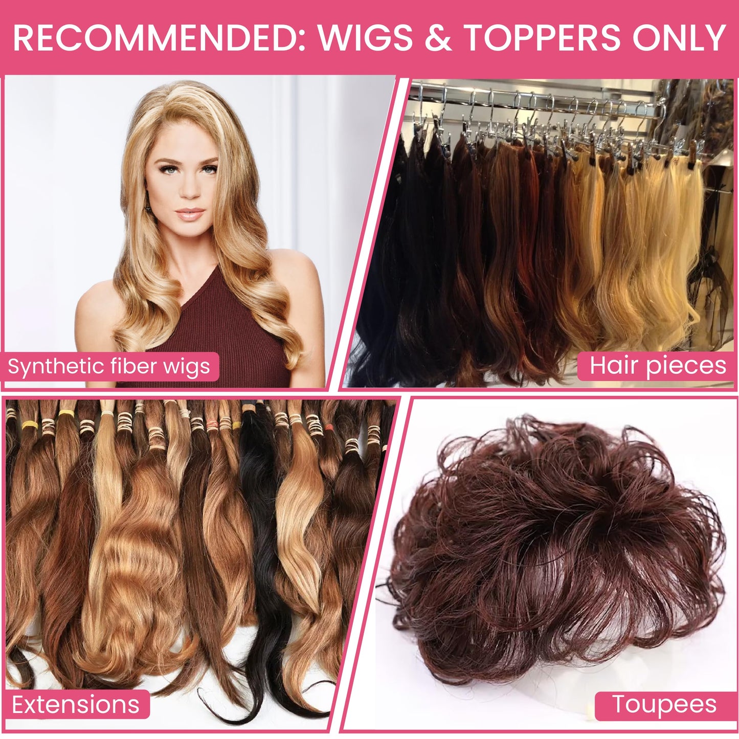 HairUWear"Restore" Leave in Conditioner & Heat Styler Protector for Wigs & Hair Extensions 8 oz.