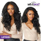 Sensationnel What Lace 13X6 Wigs - Latisha Lacefrontal Hand Tied Glueless Synthetic With Natural Density Preplucked Hairline (Tipped Off Black and Honey Blonde T1B/27)