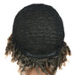 hairyhme Ombre Blonde Short Dreadlock Wigs, Short Afro Braided Wigs for Black Women, Twist Braided Wig Faux Locs Braid Glueless Wigs for Women