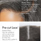 LUVME HAIR Salt & Pepper Layered Bob Glueless Pre-Cut Lace Wig Gray Wigs For Women Short Grey Hair Glueless Bob Wigs Pre Plucked Pre Cut Pixie Cut