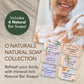 O NATURALS 100% Natural Bar Soap - Gift Set - Organic Ingredients & Essential Oils - Spa Gifts for Women & Men, Body Wash & Face Soap - 6PC Natural Collection