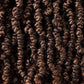 3 Packs 10 inch Ombre Synthetic Crochet Braids - Pre-twisted Fluffy Curly Hair Extensions 15 strands/pack (T1B/30#)